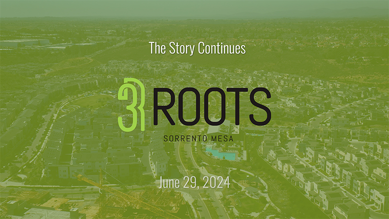 Construction update at 3Roots in Sorrento Mesa