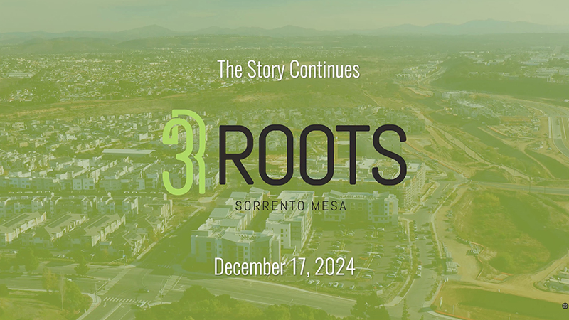 Construction update at 3Roots in Sorrento Mesa